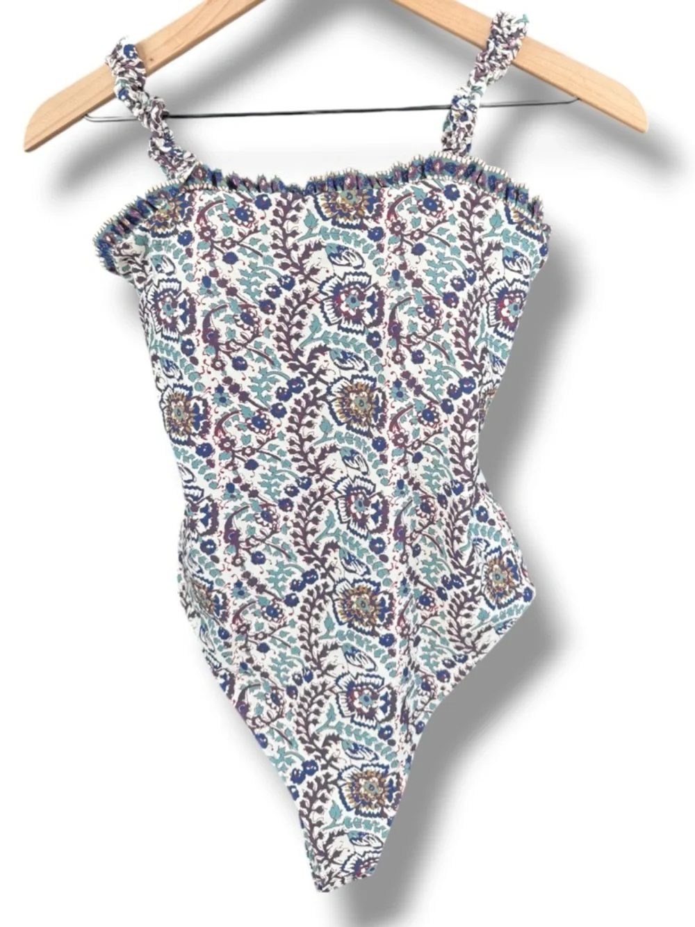 Sea New York Rosita Border Print One‎ Piece Swimsuit In Purple Size S